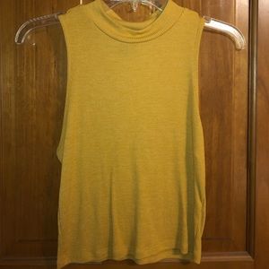 Mustard crop top